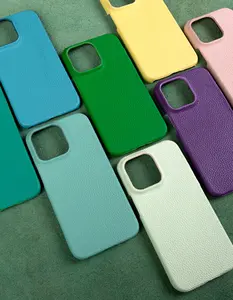 Grosir sarung ponsel kulit kustom untuk iphone 15 14 pro max