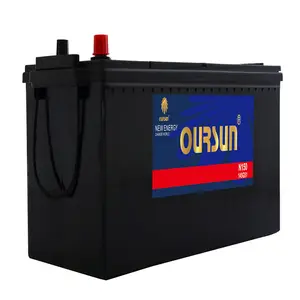 OURSUN品牌OEM可用N180免维护12V 180AH大卡车电池，具有超强的动力性能