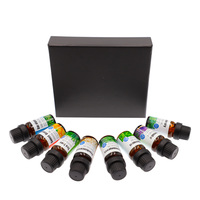 Pack de 8 Offres Spéciales de marque privée à faible quantité minimale de commande 100% extraits de plantes pures Romarin Menthe Arbre à thé Rose Huile essentielle de lavande