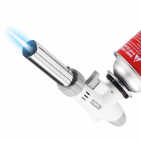 Allume-gaz portable léger au butane pour réchaud de camping, barbecue, avec contrôle de flamme réglable