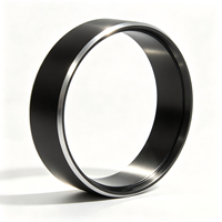 Anneau d'espacement en aluminium anodisé noir usiné CNC sur mesure, manchon en aluminium à paroi mince usiné avec précision pour instruments optiques