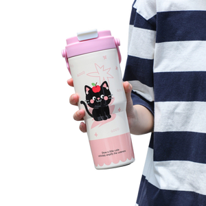 Nueva Taza Termo Personalizable de Acero Inoxidable de 650 ml con Diseño de Dibujos Animados para Estudiantes, Linda Taza para Café, Leche, Té, para Niños - Product Image 5