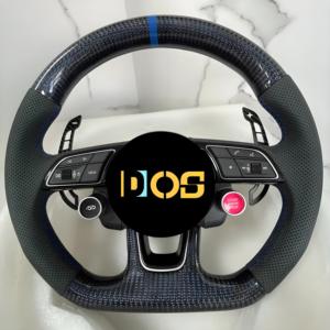 Volante de Cuero y Fibra de Carbono para <span class=keywords><strong>Volkswagen</strong></span> R-line Passat Golf Jetta Tiguan Polo Bora <span class=keywords><strong>Arteon</strong></span> 2010-2025, Venta Directa de Fábrica - Product Image 1