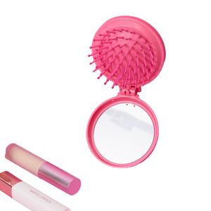 MINISO <span class=keywords><strong>Barbie</strong></span> Series, peine <span class=keywords><strong>de</strong></span> espejo <span class=keywords><strong>de</strong></span> bolsillo plegable portátil, lindo cepillo <span class=keywords><strong>de</strong></span> paleta <span class=keywords><strong>de</strong></span> espejo <span class=keywords><strong>de</strong></span> bolsillo plegable personalizado dos en uno - Product Image 4
