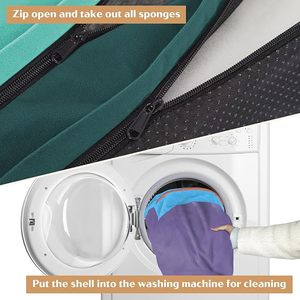 Cuccia per Cani di Lusso Grande Rettangolare con Copertura Rimovibile Impermeabile in Poliestere, Imbottitura in Schiuma a Nido d'Ape Ortopedica per Uso Estivo - Product Image 4