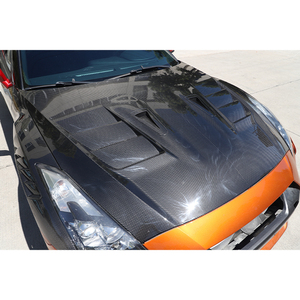 Nouveau kit de protection de capot moteur en fibre de carbone pour pare-chocs avant, installation par vis, pour Nissan GT-R, modèles 2017-2023 - Product Image 6