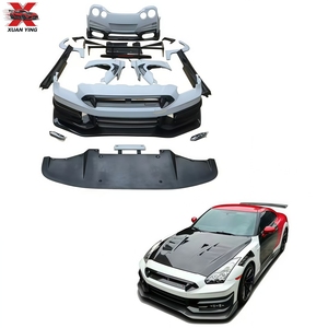 Kit carrosserie en fibre de carbone style Top Secret 2024 pour Nissan GTR R35 : pare-chocs avant, pare-chocs arrière, jupes latérales, passages de roues, ailes - Product Image 1