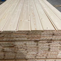Panneaux muraux en bois de pin non peint, planches de sauna intérieures, revêtement en bois massif Pinus Sylvestris