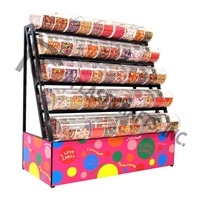 Magasin de bonbons Présentoir de bonbons en vrac Présentoir de bonbons Pick And Mix de supermarché