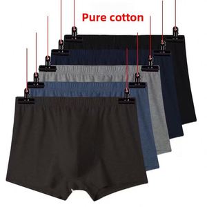 Calzoncillos bóxer de punto 100% algodón antibacterianos para hombre, venta al por mayor, ropa interior de corte holgado y tiro medio para hombres de mediana edad - Product Image 4