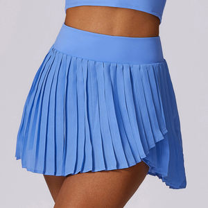 Falda plisada <span class=keywords><strong>con</strong></span> logotipo personalizado para <span class=keywords><strong>mujer</strong></span> Falda corta deportiva de cintura alta Ropa DE <span class=keywords><strong>TENIS</strong></span> Pickleball <span class=keywords><strong>con</strong></span> bolsillos laterales - Product Image 3