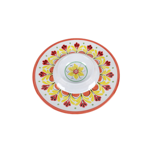 Bestwares - Plato de Melamina Irrompible de Primera Calidad con Estampado Floral Siciliano para Servir Aperitivos en Hoteles, Restaurantes y Eventos - Product Image 3