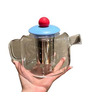 Health-preserving teapot, high-temperature resistant, <b>large</b> capacity, cold flower <b>tea</b> <b>pot</b>, glass <b>tea</b> set - Product Image 1