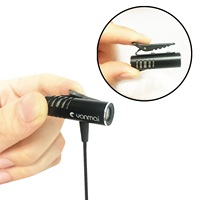 Microphone Lavalier pour Appareil Photo, Idéal pour le Vlogging, les Conférences et l'Utilisation sur Ordinateur - Microphone Condensateur Filaire Léger et Portable