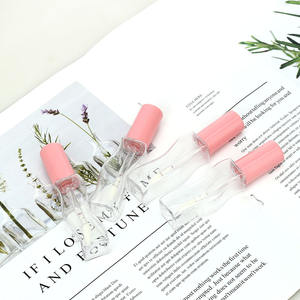Offre Spéciale Cercle Lip Glaze Bouteille 18ml Transparent Ondulé Rose Brillant À Lèvres Tube PETG Emballage Cosmétique Bouchon À Vis OEM/ODM Logo Personnalisé - Product Image 1