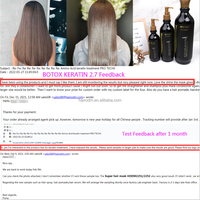 Système de traitement à la kératine du Brésil PRO TECHS pour usage en salon, crème lissante soyeuse à la kératine Bottox 2.7