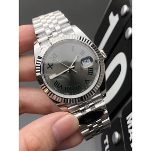 Reloj de Pulsera Mecánico de Diseño Drioshipping con Movimiento 3235 3255, Resistente al Agua, con Letras Verdes, para Hombre - Product Image 1