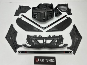 Kit intérieur en fibre de carbone sèche, couvercle de compartiment moteur, kit de remplacement 7 pièces pour BMW G80 M3 G82 M4 G83 G87 M2 S58 Moteur 2021+ - Product Image 2