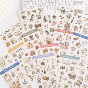 Autocollants décoratifs coréens personnalisés, autocollants mignons réutilisables, fabricant de livres d'autocollants avec papier de support - Product Image 6