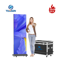 Écran LED vidéo mural modulaire léger haute résolution, ultra léger, portable, intérieur/extérieur, sur pied