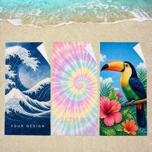 Artistic Print <b>Microfiber</b> <b>Beach</b> <b>Towel</b> Custom OEM - Product Image 1