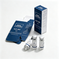 Gerader Faltschachtel-Karton mit individuellem Logodruck für Einzelglasfläschchen, Kosmetik, Hautpflege-Serum, Flüssigkeitsflaschenverpackung