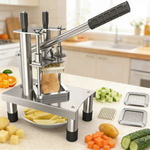 Cortadora <span class=keywords><strong>de</strong></span> Papas Fritas <span class=keywords><strong>de</strong></span> Acero Inoxidable, Máquina Manual para Cortar Vegetales, Uso <span class=keywords><strong>en</strong></span> Tiendas <span class=keywords><strong>de</strong></span> Comida, Cafeterías y Hoteles, Venta Directa <span class=keywords><strong>de</strong></span> Fábrica al Por Mayor - Product Image 1