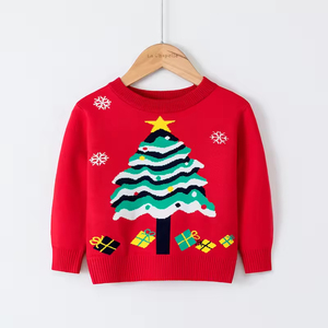 Suéteres de Algodón Unisex para Niños Pequeños, Manga Larga, con Dibujos Animados Navideños, para Niños y Niñas en Otoño e Invierno - Product Image 3