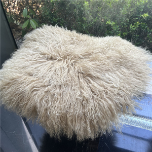 Mông Cổ da cừu dài xoăn len ném - Product Image 6