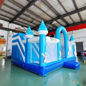 ענק שקופית שקופיות קפיצה פינגווין נושא פינגווין קפואה חורף חורף ילדים לקפוץ הביתה משחק חיצוני - Product Image 1