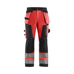 Blaklader-156818115599D96กางเกงช่างฝีมือ Hi-Vis สีแดง/สีดำ-EAN 7330509403204ชุดทำงาน HI-VIS - Product Image 1