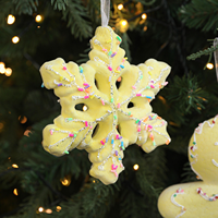Décoration de Noël suspendue en mousse Neopoly Technology de haute qualité, incassable, en forme de flocon de neige ou de bonbon pour arbre de Noël, vente en gros