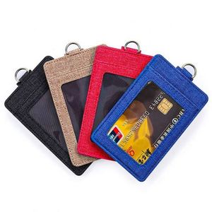 Porte-cartes d'identité, de crédit et de badge en similicuir PU avec porte-cartes de visite – Offre Spéciale - Product Image 3