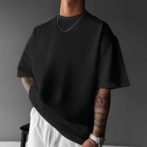 Camiseta Personalizada de Algodón Grueso para Hombre, 300g, Premium, de Alta Calidad, Transpirable, Estilo Urbano, Lujosa, Informal, Holgada - Product Image 2