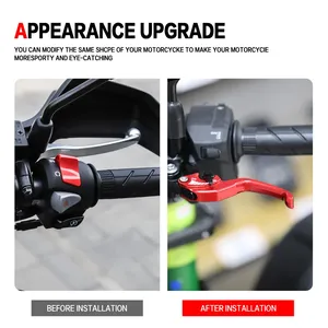 Pour <span class=keywords><strong>CB125R</strong></span>/F CB150X/R CB300R/F CB190R CB250R Moto CNC Aluminium Stunt Adjustable Short Brake Clutch Lever Set Made China - Product Image 3