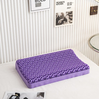 Bantal hipoalergenik langsung pabrik desain sarang lebah Gel memori gelombang elastis tinggi untuk tidur dapat dicuci leher bernapas serviks