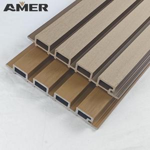 Paneles de Pared WPC de Alta Calidad al por Mayor, Revestimiento Completo de Madera Compuesta WPC Resistente al Agua para Exteriores, Decoración de Paredes en Negro - Product Image 2