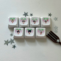 Cadeaux personnalisés, design de touches de clavier anime cartoon personnalisées, nouveau clavier à touches multicolores, jouet anti-stress, ensemble de touches de clavier sublimées