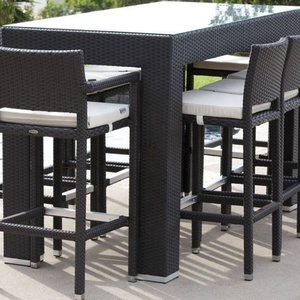 Patio <span class=keywords><strong>esterno</strong></span> 7 pezzi <span class=keywords><strong>Bar</strong></span> altezza Set pranzo migliori mobili da <span class=keywords><strong>Bar</strong></span> all'aperto - Product Image 2