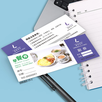 Tarjetas de Descuento Personalizadas para Restaurantes y Hoteles, Cupones de Efectivo Multiusos y Boletos para Desayuno para Promoción de Servicios de Alimentación