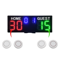 Nouveau Tableau de Score Numérique Sans Fil Amélioré à Bouton Poussoir, Compteur de Points Portable LED pour Terrains de Tennis et de Padel