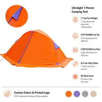 Tente alpine ultralégère imperméable personnalisée OEM pour la randonnée en montagne et le camping avec capacité de production en gros
