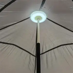 3X3m आउटडोर तह व्यापार शो पार्टी शादी चंदवा पॉप अप तम्बू तह Gazebo तम्बू के साथ सौर प्रकाश का नेतृत्व किया
