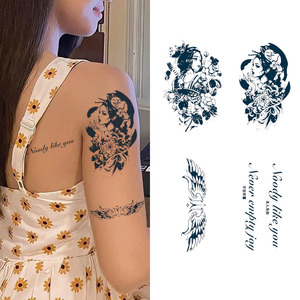 Nouveau design 2025 – Autocollant de tatouage semi-permanent à l'encre de jus, imperméable et résistant à la transpiration, longue durée (2 semaines), vente en gros et personnalisation - Product Image 6