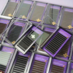 Extensions de Cils Plats Ellipse Indépendants, Noir Foncé Mat, Volume, en Faux Vison Cachemire, Plateaux - Product Image 1