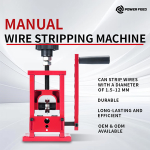 Machine manuelle de dénudage de fils métalliques <span class=keywords><strong>en</strong></span> alliage avec lames réglables et trou d'alimentation pour le recyclage des câbles et le dénudage du cuivre - Product Image 1