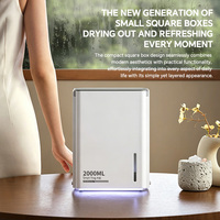 Déshumidificateur compact 2L, design portable pour la maison et le bureau, avec certifications CE/UKCA/UL/ROHS