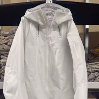 Veste imperméable coupe-vent unisexe en polyester à col montant, veste d'extérieur à trois couches