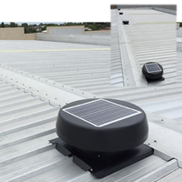 Kipas Ventilasi Atap Tenaga Surya 25W IP68 Tahan Air, Dapat Disesuaikan, Dilengkapi Remote Pintar, Pemasangan di Atap, Mendukung OEM ODM untuk Tangki Air & RV