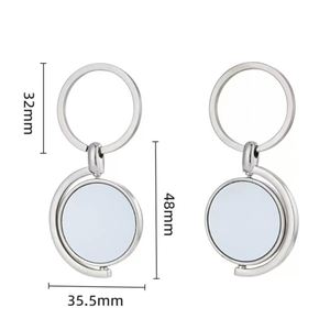 Llavero Personalizado con Mosquetón - Metal Vintage para Transferencia Térmica, Regalos Promocionales y Festivos con Foto Personalizada - Product Image 3